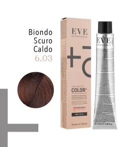 EVE Experience Infinite Color+ Colorazione Permanente in Crema – 6.03 Biondo Scuro Caldo 100 ml – FarmaVita